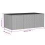 Caja de almacenaje de jardín ratán sintético beige mezcla 984L de , Cajas de almacenaje para exteriores - Ref: Foro24-365335,...