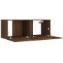 Set de muebles para TV 4 pzas madera contrachapada marrón roble de , Muebles TV - Ref: Foro24-3114205, Precio: 172,95 €, Desc...