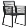 Juego de comedor de jardín 5 piezas ratán PVC negro de , Conjuntos de jardín - Ref: Foro24-3156544, Precio: 418,43 €, Descuen...