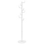 Perchero de hierro con recubrimiento en polvo blanco 183 cm de , Percheros para sombreros y abrigos - Ref: Foro24-377106, Pre...