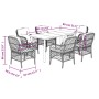 Set comedor de jardín 7 pzas con cojines ratán sintético beige de , Conjuntos de jardín - Ref: Foro24-3212163, Precio: 758,75...