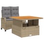 Set comedor de jardín 2 pzas con cojines ratán sintético beige de , Conjuntos de jardín - Ref: Foro24-3277427, Precio: 344,90...
