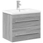 Mueble de baño con lavabo integrado gris Sonoma de , Tocadores de baño - Ref: Foro24-3278774, Precio: 209,50 €, Descuento: %