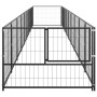 Perrera acero 9 m² negra de , Casetas y cercados para perros - Ref: Foro24-3082099, Precio: 366,75 €, Descuento: %