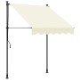 Toldo retráctil de tela y acero crema 150x150 cm de , Toldos - Ref: Foro24-368744, Precio: 72,29 €, Descuento: %