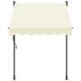 Toldo retráctil de tela y acero crema 150x150 cm de , Toldos - Ref: Foro24-368744, Precio: 72,29 €, Descuento: %