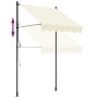 Toldo retráctil de tela y acero crema 150x150 cm de , Toldos - Ref: Foro24-368744, Precio: 72,29 €, Descuento: %