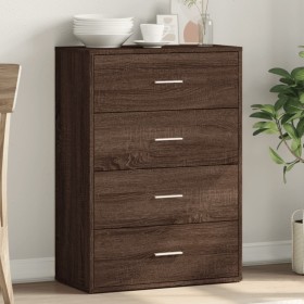 Aparador de madera de ingeniería roble marrón 60x31x84 cm de , Aparadores - Ref: Foro24-840505, Precio: 91,27 €, Descuento: %
