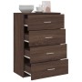Aparador de madera de ingeniería roble marrón 60x31x84 cm de , Aparadores - Ref: Foro24-840505, Precio: 91,27 €, Descuento: %