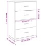Aparador de madera de ingeniería roble marrón 60x31x84 cm de , Aparadores - Ref: Foro24-840505, Precio: 91,27 €, Descuento: %