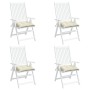Cojines de silla de jardín 4 uds tela Oxford crema 40x40x7 cm de , Cojines para sillas y sofás - Ref: Foro24-361457, Precio: ...