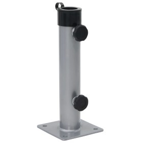 Base de sombrilla para mástil Ø38/48 mm acero plateado de , Bases para sombrillas - Ref: Foro24-4003374, Precio: 19,31 €, Des...