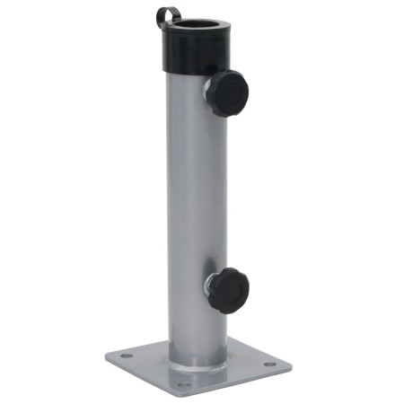 Base de sombrilla para mástil Ø38/48 mm acero plateado de , Bases para sombrillas - Ref: Foro24-4003374, Precio: 19,31 €, Des...