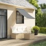 Toldo retráctil de tela y acero gris antracita 100x150 cm de , Toldos - Ref: Foro24-368750, Precio: 40,78 €, Descuento: %