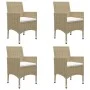 Juego de comedor para jardín de 5 piezas beige de vidaXL, Conjuntos de jardín - Ref: Foro24-3067763, Precio: 412,80 €, Descue...