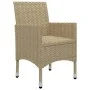 Juego de comedor para jardín de 5 piezas beige de vidaXL, Conjuntos de jardín - Ref: Foro24-3067763, Precio: 412,80 €, Descue...