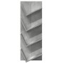 Estantería de pared 4 niveles gris hormigón 33x16x90 cm de , Estantes y estanterías - Ref: Foro24-840719, Precio: 38,80 €, De...