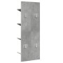 Estantería de pared 4 niveles gris hormigón 33x16x90 cm de , Estantes y estanterías - Ref: Foro24-840719, Precio: 38,80 €, De...
