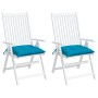 Cojines de silla de jardín 2 uds tela Oxford azul 40x40x7 cm de , Cojines para sillas y sofás - Ref: Foro24-361462, Precio: 2...