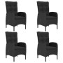 Juego de comedor de jardín de 5 piezas negro de vidaXL, Conjuntos de jardín - Ref: Foro24-3067774, Precio: 622,06 €, Descuent...