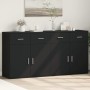 Aparadores 2 unidades madera de ingeniería negro 79x38x80 cm de , Aparadores - Ref: Foro24-3276617, Precio: 211,58 €, Descuen...
