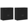 Aparadores 2 unidades madera de ingeniería negro 79x38x80 cm de , Aparadores - Ref: Foro24-3276617, Precio: 211,58 €, Descuen...