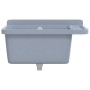 Fregadero lavabo de pared resina gris 60x40x28 cm de , Fregaderos - Ref: Foro24-4002798, Precio: 86,08 €, Descuento: %