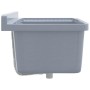 Fregadero lavabo de pared resina gris 60x40x28 cm de , Fregaderos - Ref: Foro24-4002798, Precio: 86,08 €, Descuento: %