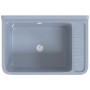 Fregadero lavabo de pared resina gris 60x40x28 cm de , Fregaderos - Ref: Foro24-4002798, Precio: 86,08 €, Descuento: %