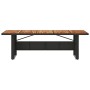 Mesa de jardín superficie madera acacia ratán negro 240x90x75cm de , Mesas de jardín - Ref: Foro24-365595, Precio: 308,08 €, ...