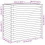 Jardinera madera maciza de abeto Douglas 70x40x72,5 cm de , Maceteros y jardineras - Ref: Foro24-3282592, Precio: 177,81 €, D...