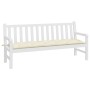 Cojín para banco de jardín tela Oxford crema 180x50x7 cm de , Cojines para sillas y sofás - Ref: Foro24-361623, Precio: 34,58...