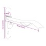 Soporte montura brazo portátil gancho brida plegable hierro de , Soportes para sillas de montar - Ref: Foro24-172439, Precio:...