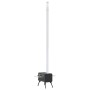 Estufa leña de tienda con chimenea patas plegables acero negro de , Chimeneas - Ref: Foro24-4005748, Precio: 142,49 €, Descue...