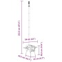 Estufa leña de tienda con chimenea patas plegables acero negro de , Chimeneas - Ref: Foro24-4005748, Precio: 142,49 €, Descue...