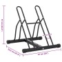 Soporte para 2 bicicletas suelo independiente acero de , Bases y soportes para almacenar bicicletas - Ref: Foro24-4008600, Pr...