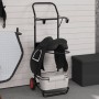 Carrito de silla de montar plegable acero negro de , Accesorios para riendas de caballos - Ref: Foro24-172502, Precio: 137,36...