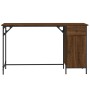 Escritorio ordenador madera ingeniería roble marrón 131x48x75cm de , Escritorios - Ref: Foro24-836222, Precio: 85,34 €, Descu...