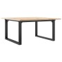 Mesa de centro marco O madera maciza pino y acero 80x80x45 cm de , Mesas de cocina y de comedor - Ref: Foro24-3282663, Precio...