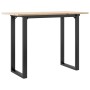 Mesa de comedor marco O madera maciza pino y acero 100x50x75cm de , Mesas de cocina y de comedor - Ref: Foro24-3282675, Preci...