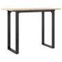 Mesa de comedor marco O madera maciza pino y acero 100x50x75cm de , Mesas de cocina y de comedor - Ref: Foro24-3282675, Preci...