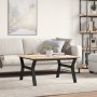 Mesa de centro marco Y madera maciza pino y acero 80x80x45 cm de , Mesas de cocina y de comedor - Ref: Foro24-3282707, Precio...