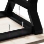 Mesa de centro marco Y madera maciza pino y acero 80x80x45 cm de , Mesas de cocina y de comedor - Ref: Foro24-3282707, Precio...