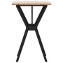 Mesa de comedor marco Y madera maciza pino y acero 50x50x75 cm de , Mesas de cocina y de comedor - Ref: Foro24-3282713, Preci...