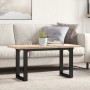 Mesa de centro marco O madera maciza pino y acero 100x50x45,5cm de , Mesas de cocina y de comedor - Ref: Foro24-3282732, Prec...