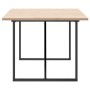 Mesa de comedor marco O madera maciza pino acero 200x100x75,5cm de , Mesas de cocina y de comedor - Ref: Foro24-3282745, Prec...