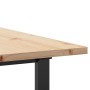 Mesa de comedor marco O madera maciza pino acero 200x100x75,5cm de , Mesas de cocina y de comedor - Ref: Foro24-3282745, Prec...