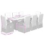 Set de comedor de jardín 9 pzas y cojines ratán sintético negro de , Conjuntos de jardín - Ref: Foro24-3277630, Precio: 1,00 ...