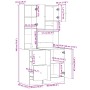 Mueble de cocina madera de ingeniería blanco 95x50x180 cm de , Armarios de cocina - Ref: Foro24-3276532, Precio: 304,57 €, De...