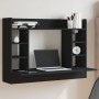 Escritorio de pared madera de ingeniería negro 105x48x75 cm de , Escritorios - Ref: Foro24-847969, Precio: 81,42 €, Descuento: %